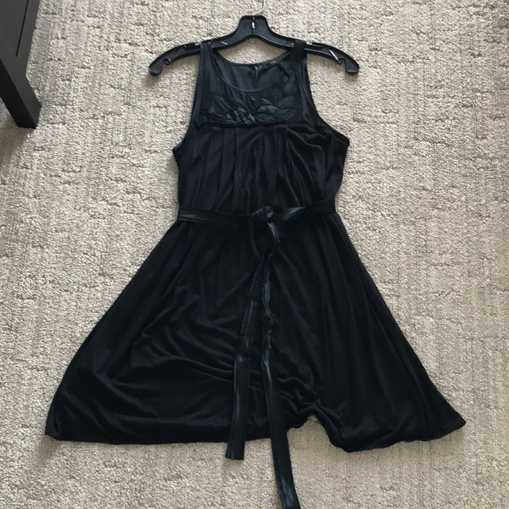 NWT! BCBG black swingy dress, XS